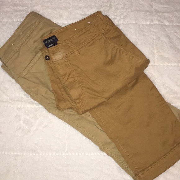 Two Pair AE Original Straight Khakis - Picture 5 of 5